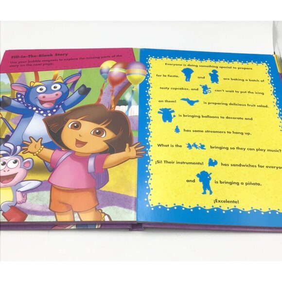 Dora the Explorer Bubble Magnet Book Picture Story w/ 40+ Magnets Nickelodeon - Picture 4 of 7